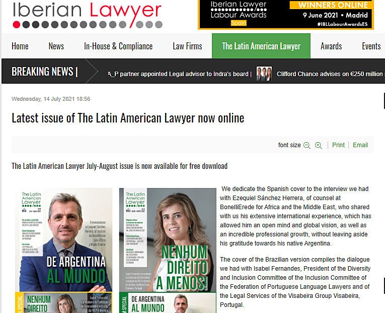 Latest issue of The Latin American Lawyer now online
